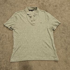 Michael Kors Men's SMALL Light Heather Grey Polo